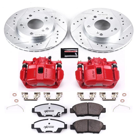 Power Stop Front Z26 Street Brake Kit w/ Calipers Honda CR-Z 2011-2015 | KC5400-26