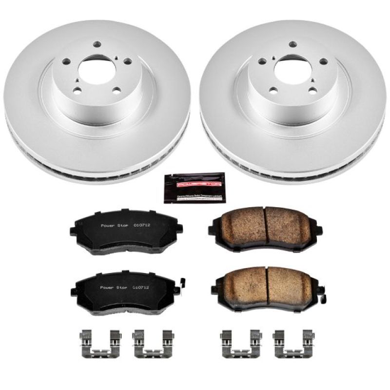 Power Stop 04-06 Subaru Baja Front Z17 Evolution Geomet Coated Brake Kit | CRK3038