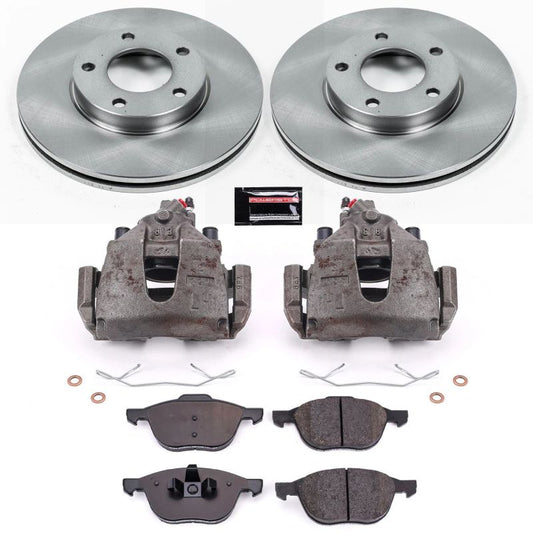 Power Stop Front Autospecialty Brake Kit w/ Calipers Mazda 3 2004-2007 | KCOE120