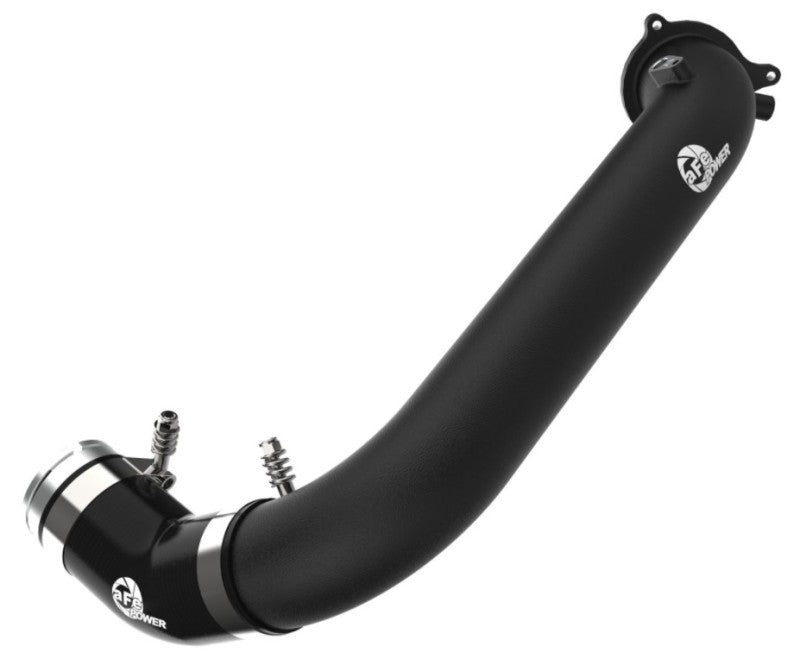 aFe BladeRunner Black 2-3/4in Aluminum Charge Pipe Toyota GR Supra 2021 | 46-20488-B