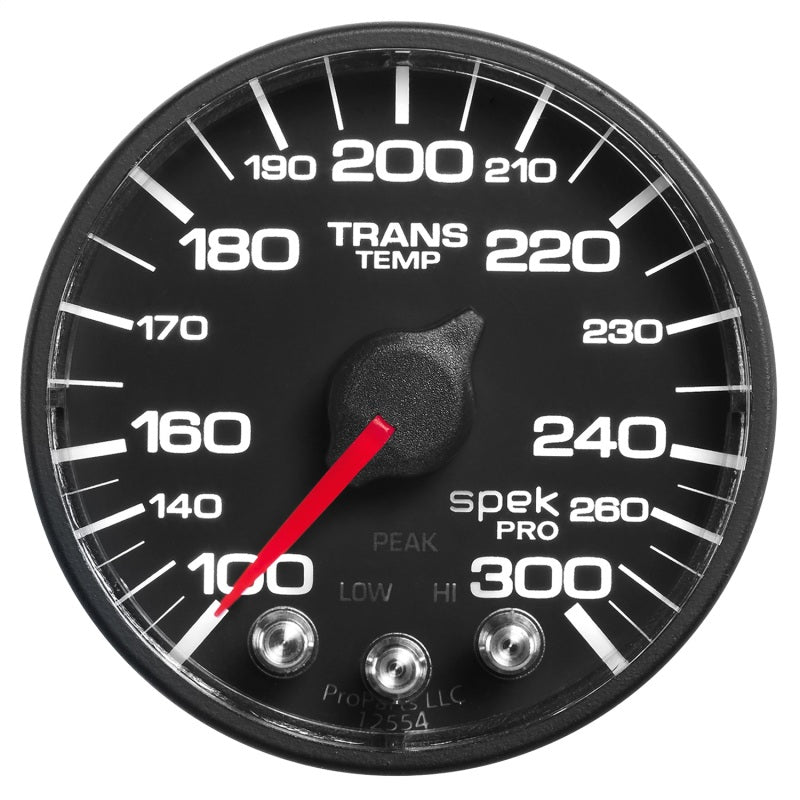 Autometer Spek-Pro 52.4mm 100-300 Deg F Digital Stepper Motor Transmission Temperature Gauge Universal | P342328