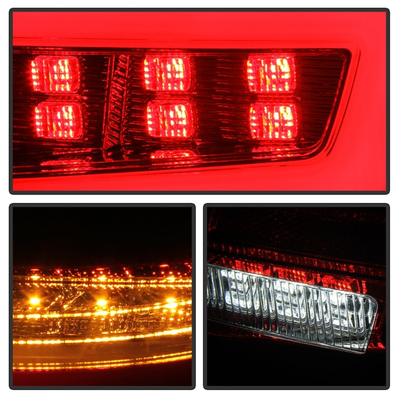 Spyder LED Tail Lights Red Clear Subaru Impreza WRX 4DR 2008-2011 | 5087973