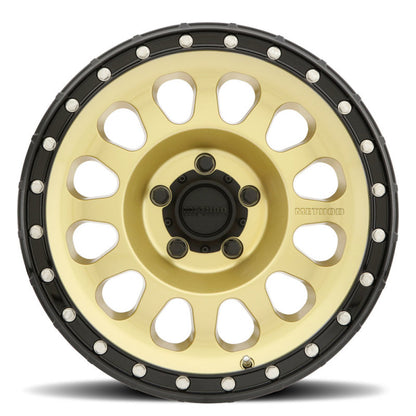 Method MR315 17x8.5 0mm Offset 5x150 110.5mm CB Gold/Black Street Loc Wheel