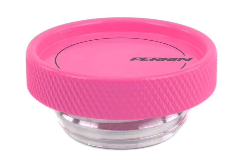 Perrin Oil Cap Round Style Hyper Pink Most Subaru Models | PSP-ENG-711HP