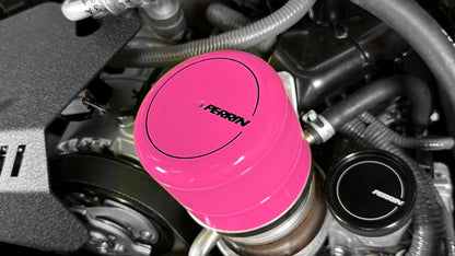 Perrin 15-22 WRX / 13-22 BRZ / 2022 GR86 Oil Filter Cover Hyper Pink | PSP-ENG-716HP