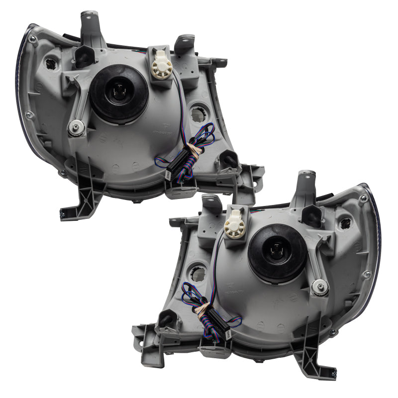 Oracle Pre-Assembled Halo Headlights SMD Black ColorSHIFT w/ Simple Controller Toyota Tacoma 2005-2011 | orl8161-504