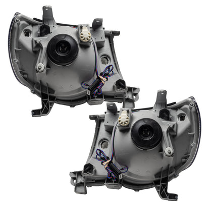 Oracle Pre-Assembled Halo Headlights SMD Black ColorSHIFT w/ Simple Controller Toyota Tacoma 2005-2011 | orl8161-504