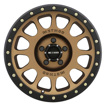 Method MR305 NV 20x10 -18mm Offset 5x5 94mm CB Method Bronze/Black Street Loc Wheel