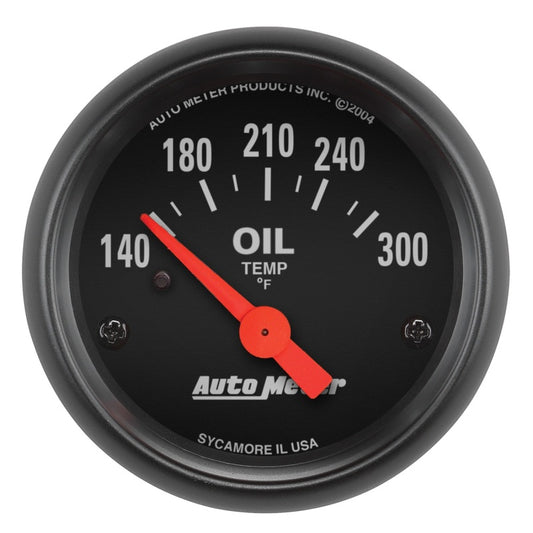 Autometer Z-Series 52mm 140-300 Degrees F Electric Oil Temperature Gauge Universal | 2639