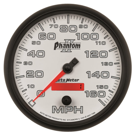 Autometer Phantom II 5in Electrical Programmable Speedometer 150MPH Universal | 7589