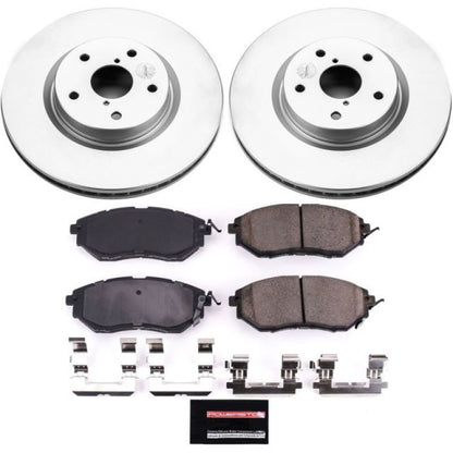 Power Stop 06-07 Subaru B9 Tribeca Front Z17 Evolution Geomet Coated Brake Kit | CRK4603