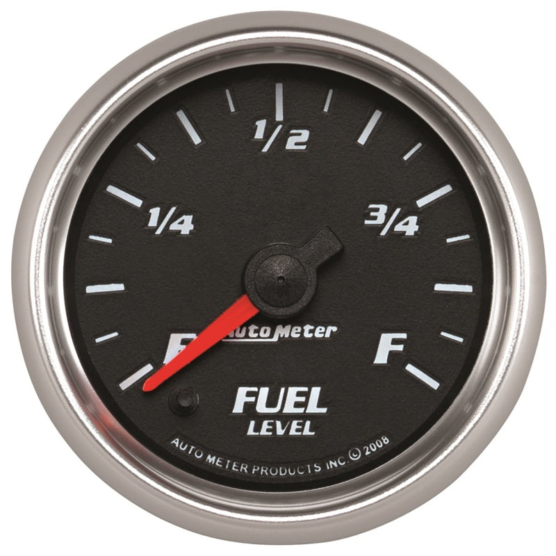 Autometer Pro-Cycle Gauge Fuel Level 2 1/16in 0-280 Programmable Black Universal | 19609