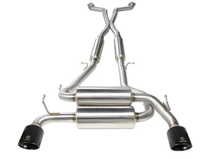 aFe Takeda 2-1/2 in 304 SS Cat-Back Exhaust System w/ Black Tips Infiniti G37 2008-2013 / Q60 V6-3.7 2014-2015 | 49-36103-B