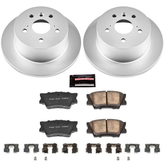 Power Stop Rear Z17 Evolution Geomet Coated Brake Kit Lexus ES300h 2013-2018 / ES350 2013-2018 / Toyota Avalon 2013-2018 / Camry 2012-2018 | CRK6520