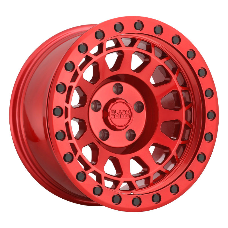 Black Rhino Primm 17x9.0 5x114.3 ET-18 CB 71.6 Candy Red w/Black Bolts Wheel