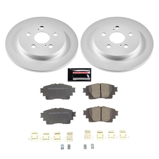 Power Stop Rear Z17 Evolution Geomet Coated Brake Kit Toyota Corolla 2020-21 | CRK8662