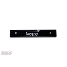 Turbo XS 08-14 WRX/STi Billet Aluminum License Plate Delete Black Machined STi Logo