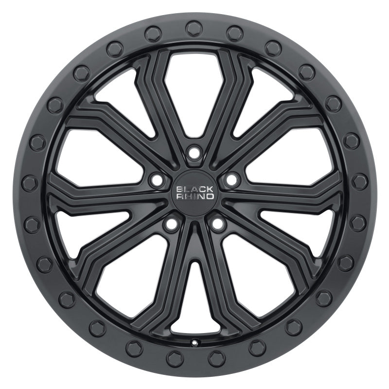 Black Rhino Trabuco 18x8.0 5x114.3 ET35 CB 76.1 Matte Black w/Black Bolts Wheel