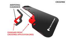 Rally Armor Lift/AT Black UR Mud Flap w/ Silver Logo Front Only Subaru Crosstrek 2018+ | MF46-FTLT-BLK/SIL