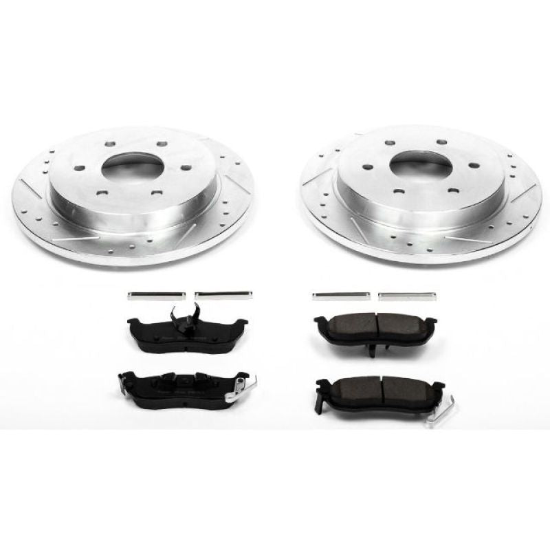 Power Stop Rear Z23 Evolution Sport Brake Kit Infiniti QX56 2004-2010 / Nissan Pathfinder 2004 / Titan 2004-2015 / Armada 2004-2018 | K2445