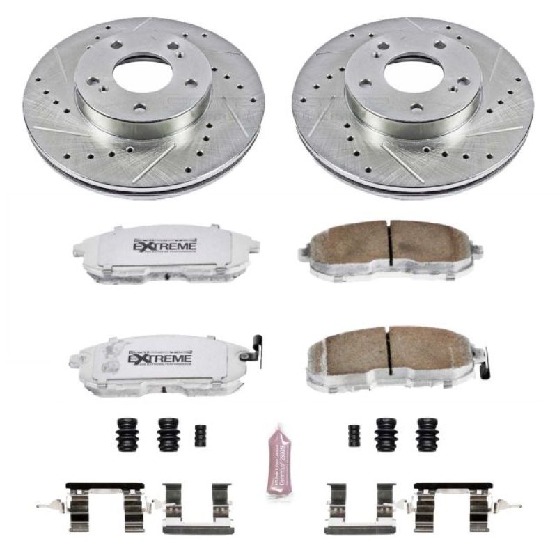 Power Stop Front Z26 Street Warrior Brake Kit Infiniti I30 1996-1999 / Nissan Maxima 1989-1999 | K660-26