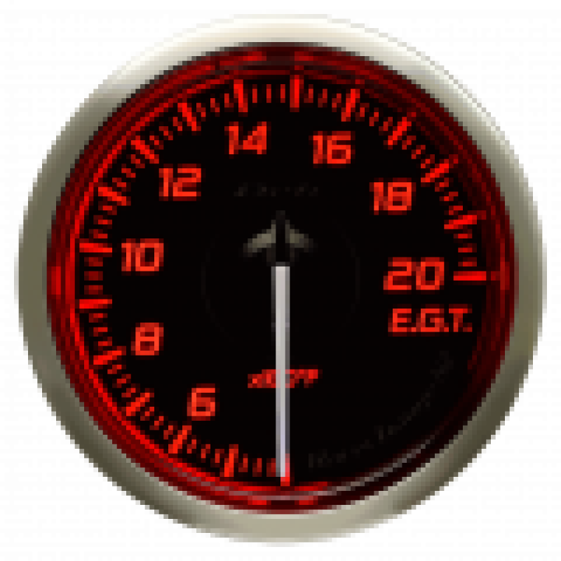 DEFI Racer Exhaust Temp Gauge N2 52mm Red Universal | DF16402