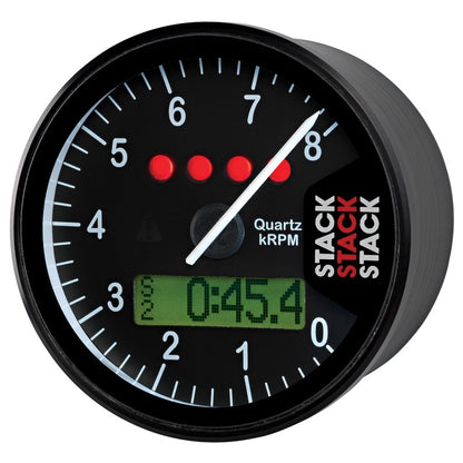 Autometer Stack Display Tachometer 0-8K RPM Black Universal | ST700SR-A