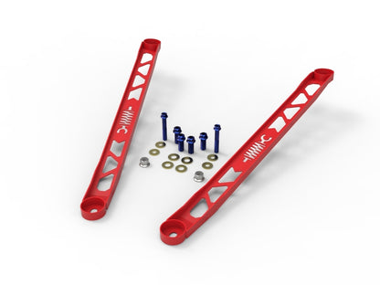 aFe 20-21 GR Supra A90 Control 304 Stainless Steel Front Suspension Strut Brace Red | 450-721003-R