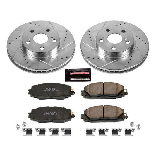 Power Stop Front Z23 Evolution Sport Brake Kit Lexus CT200h 2011-2017 / Toyota Prius 2010-2015 / Prius Plug-In 2012-2015 | K5870