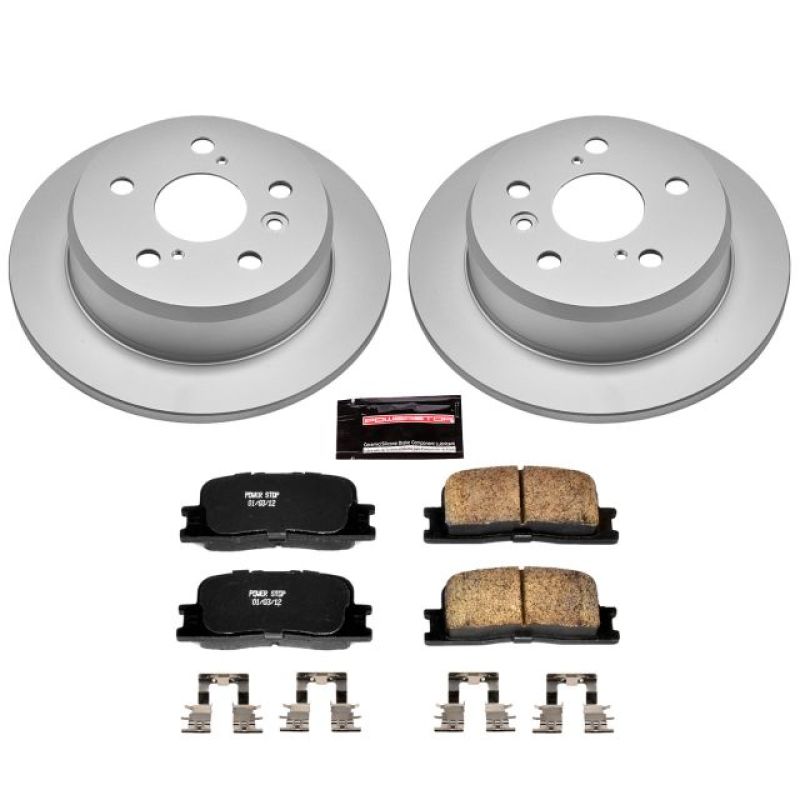 Power Stop Rear Z17 Evolution Geomet Coated Brake Kit Lexus ES300 2002-2006 / Toyota Camry 2002-2006 | CRK2418