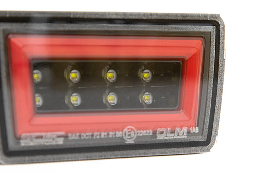 OLM 11-14 Impreza/STI/WRX F1 NB+R V2 (Clear Lens, Goss Black Base, Red Bar) | A.70219.6