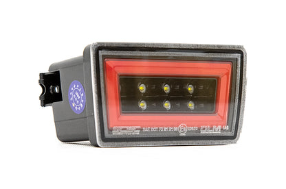 OLM 11-14 Impreza/STI/WRX F1 NB+R V2 (Clear Lens, Goss Black Base, Red Bar) | A.70219.6