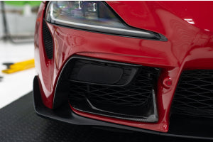 OLM LE Dry Carbon Fiber Lower Front Bumper Covers Toyota Supra 2020-21 | A.70242.1