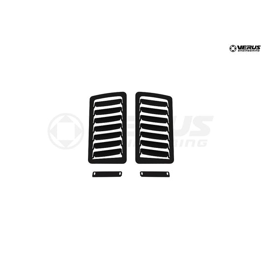 Verus Engineering 13-21 BRZ/FRS/86 Hood Louver Kit Large Louvers Only Powder Coated Black | A0056A-BLK