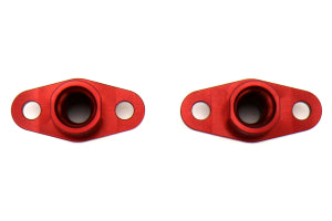 Boomba Racing Fuel Rail Adapter Red Mitsubishi Lancer Evo 8/9 2003-2006 | BBA002-00-011R