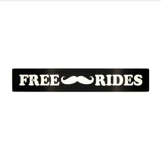 Billetworkz "Free Rides" Plate Delete