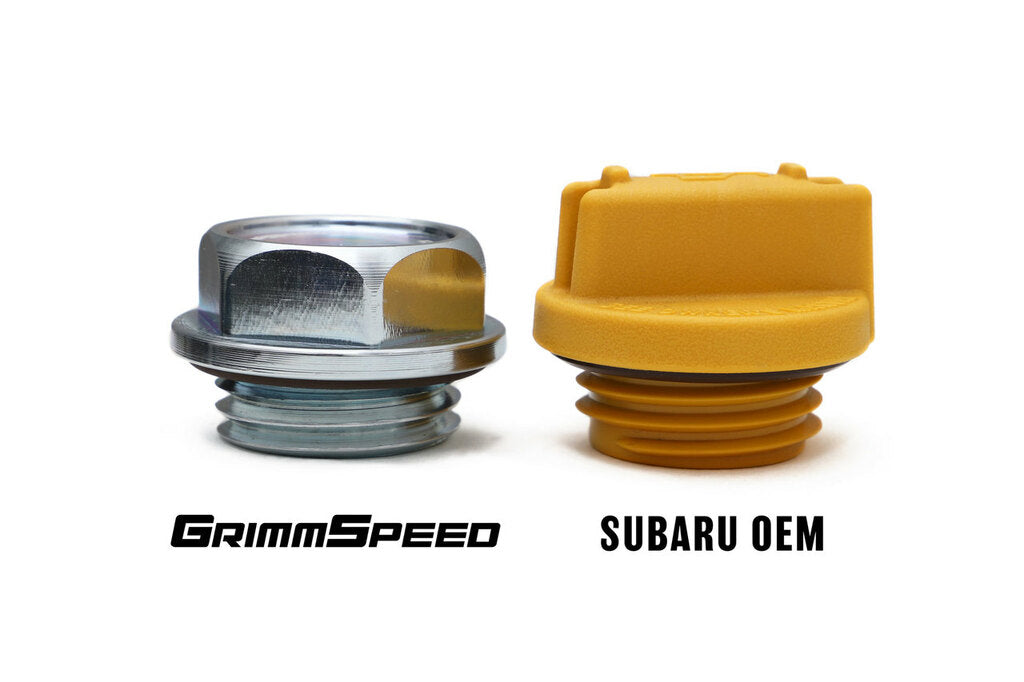 GrimmSpeed Bolt Style Clear Zinc Oil Cap Most Subaru Models | 120014C