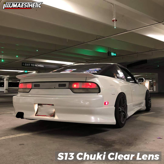 Nissan S13 240SX Chuki Hatchback Clear DIY Tail Light Lenses