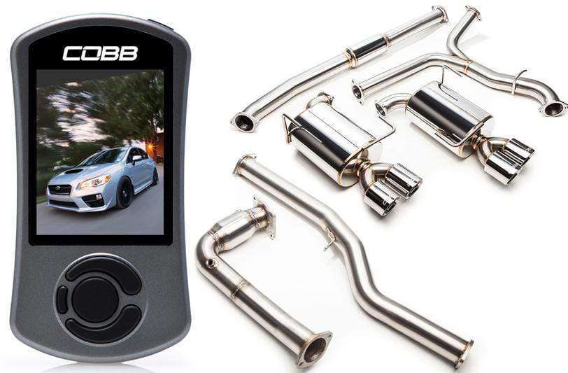 Cobb Stage 2 Power Package w/ Non-Resonated J-Pipe Subaru WRX 15-2021 6MT | 641X12