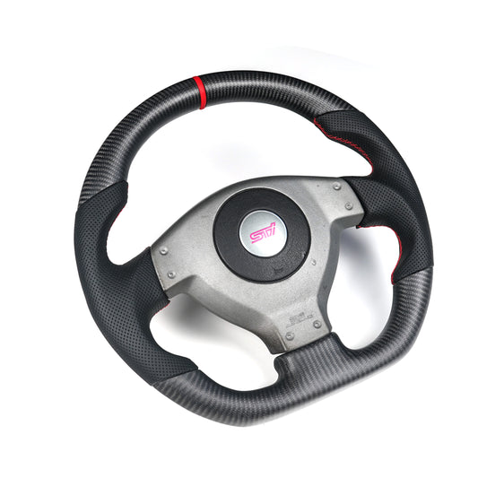 JDMuscle Custom Carbon Fiber Steering Wheel for 2004 Subaru WRX STI