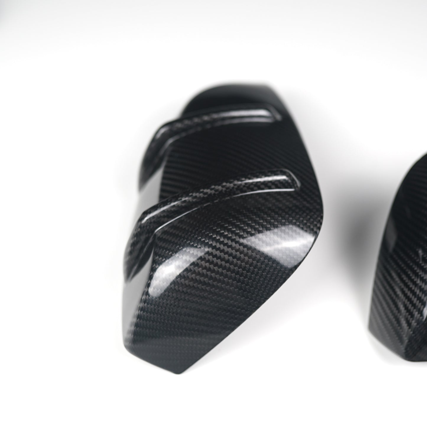 JDMuscle Tanso RAR Style Carbon Fiber Side Mirror Covers/Replacement with Turn Signal - 2015+WRX/STI