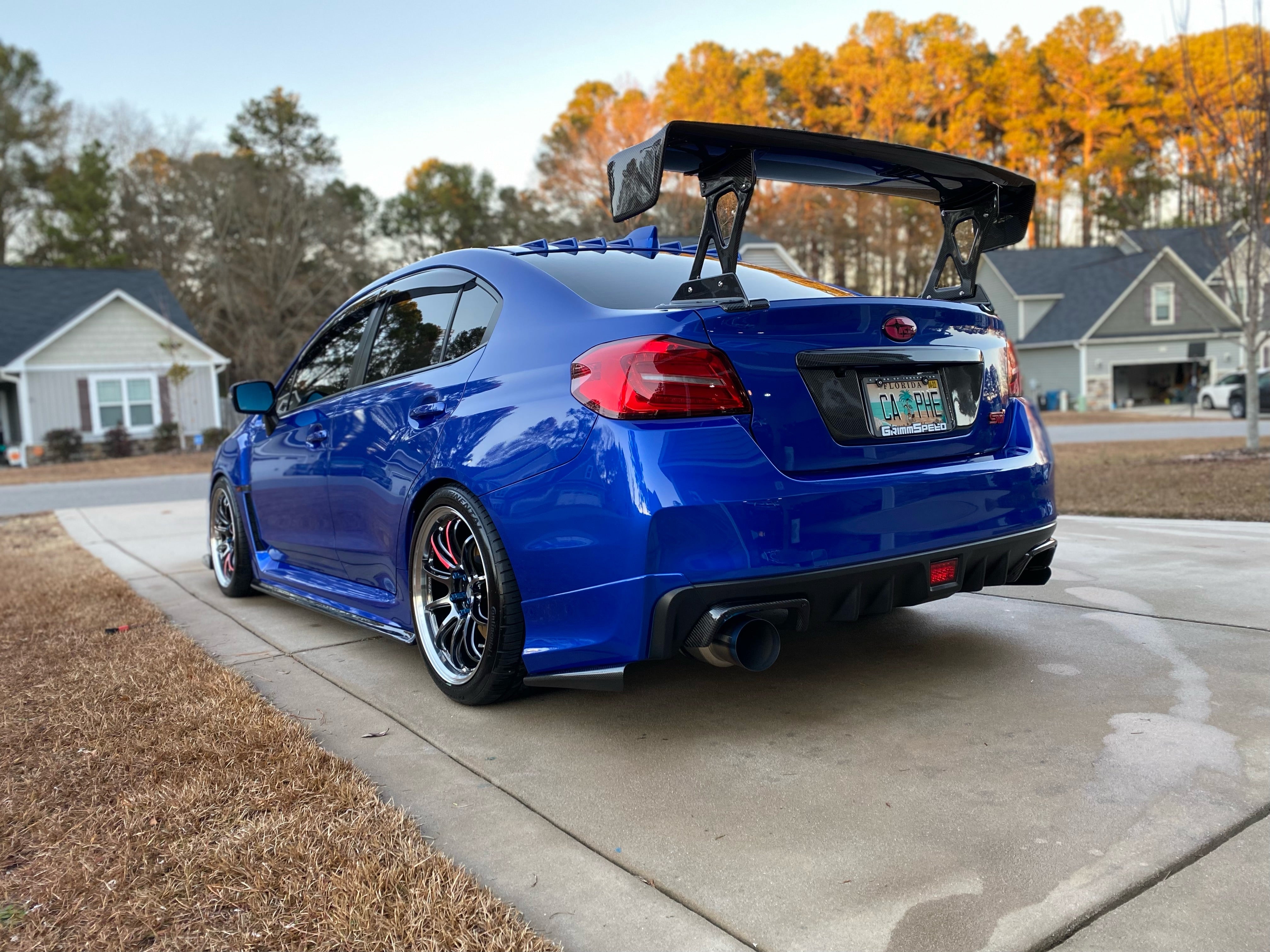 JDMuscle [15-21 WRX/STI] Carbon Fiber License Plate Backing | Carbon F