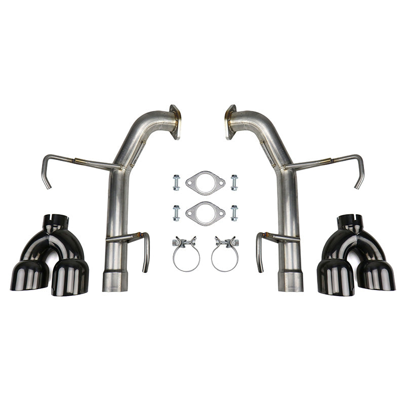 FactionFab 11-14 WRX/STI Sedan Axle Back Exhaust Black Tip | 1.10111.3
