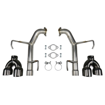FactionFab 11-14 WRX/STI Sedan Axle Back Exhaust Black Tip | 1.10111.3