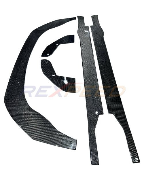 Rexpeed 2022+ GR86 / BRZ V2 Carbon Fiber Splitter + Side Skirts + Rear Side Spats | FR76+77+78