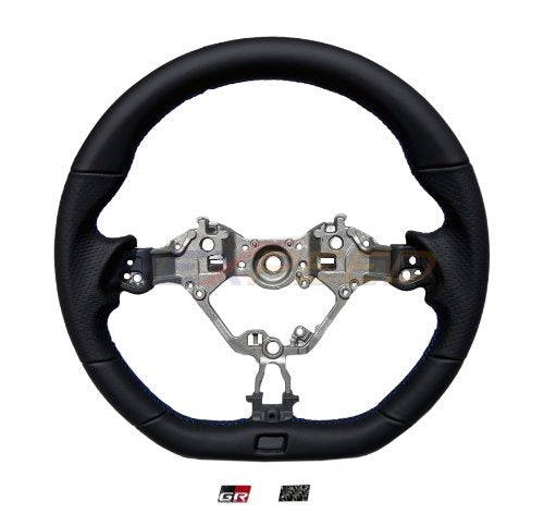Rexpeed  2022+ GR86 / BRZ Black Leather Steering Wheel | FR81
