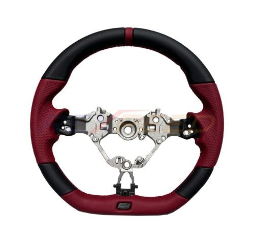 Rexpeed 2022+ GR86 / BRZ  Black+Red Leather Steering Wheel | FR81R