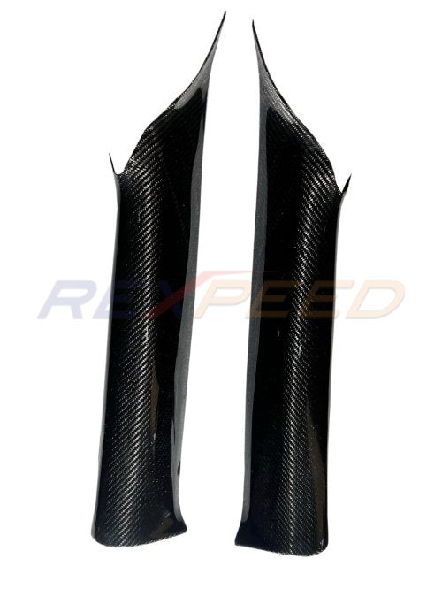Rexpeed 2022+ GR86 / BRZ Carbon Fiber Interior A-Pillar Covers | FR94