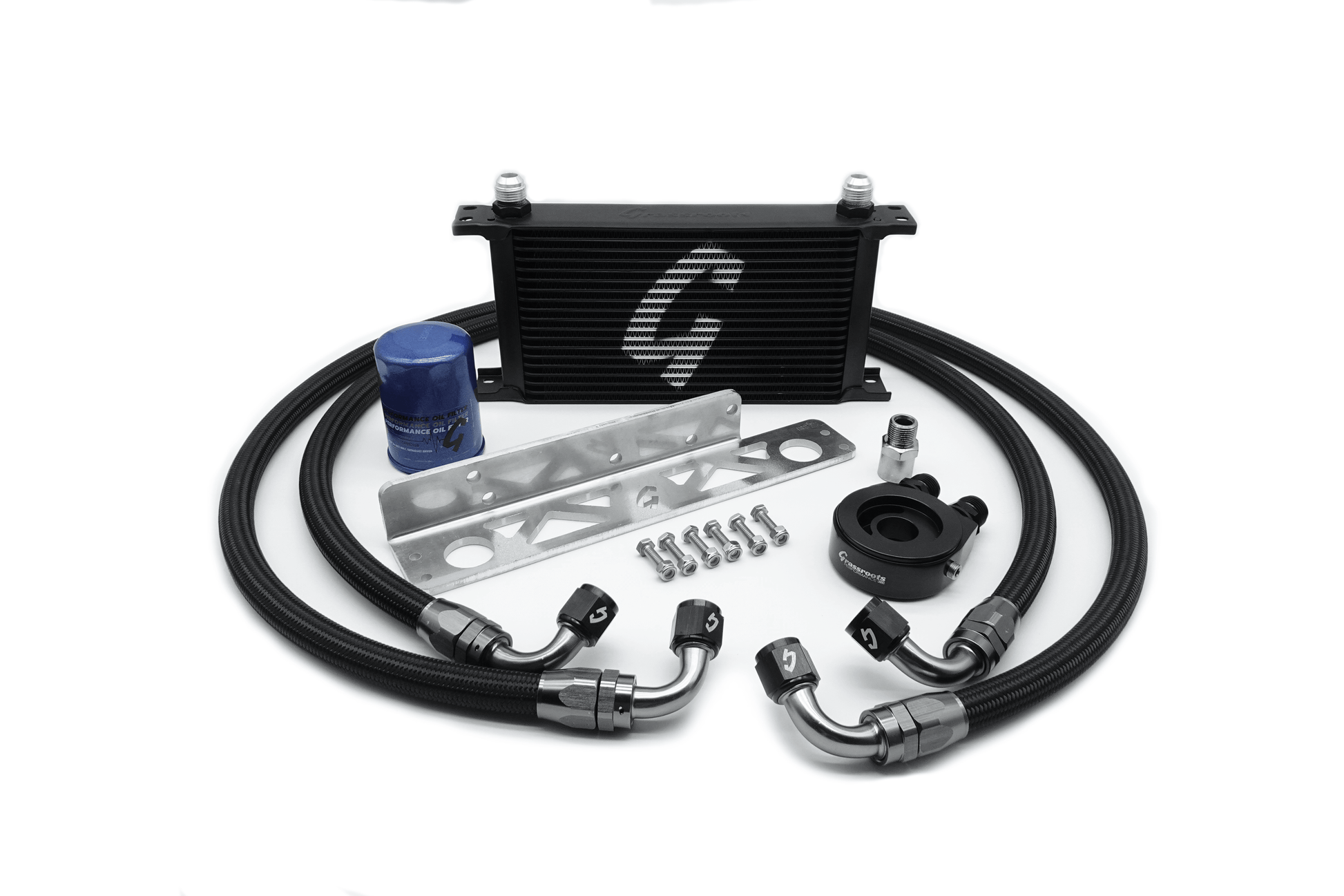 Grassroots Performance Nissan 350z/370z/G35/G37 19-Row Direct-Fit Oil Cooler Kit