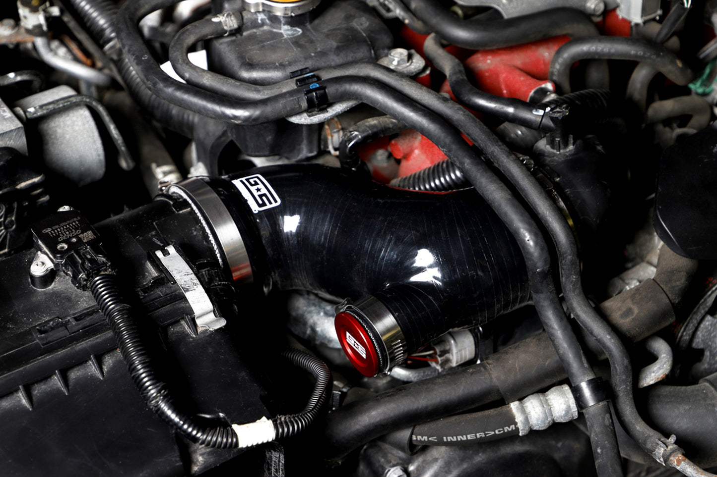 Grimmspeed 15-17 STI Post MAF Hose Kit - Black | 125013